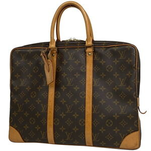 Louis Vuitton Porte Document Voyage Handbag Business Bag Brown